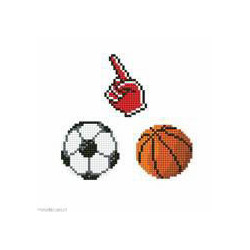 Diamond Dotz, kit Dotzies 3 stickers Foot et Basket (DTZ12026)