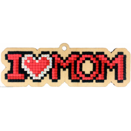 Wizardi, kit diamant suspense I Love Mom (WIWW319)