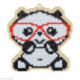 Wizardi, kit diamant suspense Panda in Glasses (WIWW152)