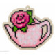 Wizardi, kit diamant suspense Teapot with Rose (WIWW178)