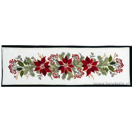 Eva Rosenstand, kit Chemin de table Poinsetias (EV23-290)