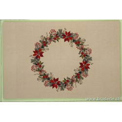 Eva Rosenstand, kit nappe Baies et poinsetias (EV12-4522)