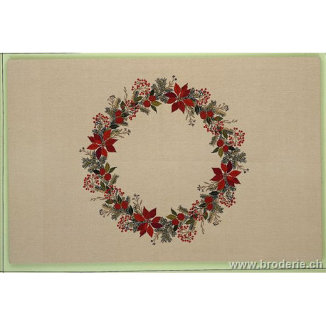 Eva Rosenstand, kit nappe Baies et poinsetias (EV12-4522)