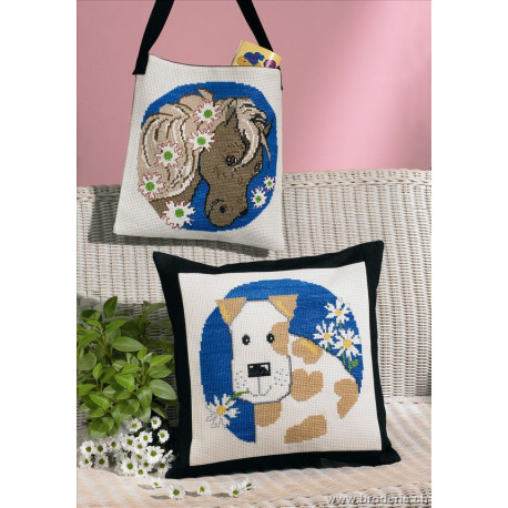 Permin, kit enfant chien en fleurs (PE92-9180)