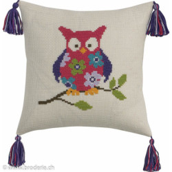 Permin, kit enfant coussin Hibou (PE83-2858)