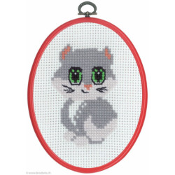 Permin, kit enfant machine de chaton gris (PE92-8393)