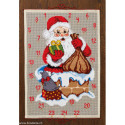 Permin, kit facile calendrier de l'Avent Santa in the chimney (PE34-4210)