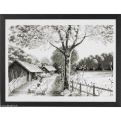 Permin, kit paysage ferme et poules (PE90-8803)