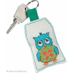 Permin, kit porte-clefs chouette bleue (PE11-4318)