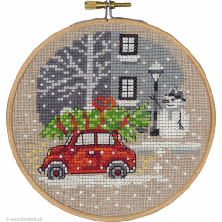 Permin, kit Voiture et sapin (PE13-8240)