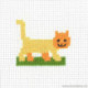 Permin, mini-kit enfant chat jaune (PE14-8339)