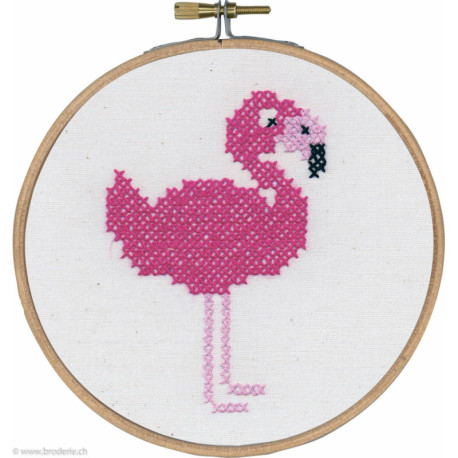 Permin, canevas imprimé enfant flamand rose (PE12-0825)