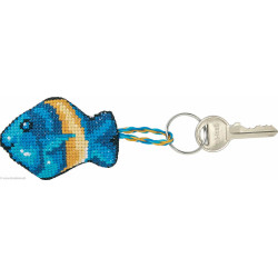 Permin, kit porte-clefs poisson bleu Sadelplet Chlide (PE11-1171)