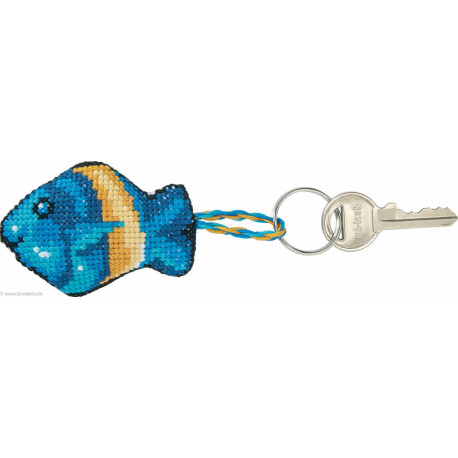 Permin, kit porte-clefs poisson bleu Sadelplet Chlide (PE11-1171)