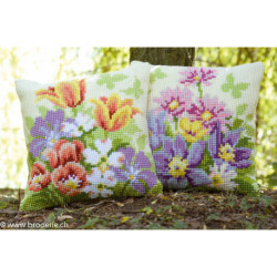 Vervaco, kit coussin FLeurs printanières (PN0148459)