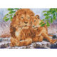 Diamond Dotz, kit diamant niveau 3- LA FAMILLE DES LIONS (DD13017)