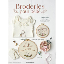 Editions de Saxe, Livre Broderies pour bébé (BLOG073)