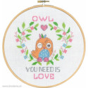 Permin, kit Owl you need is love (PE92-3366)