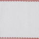 DMC, Bande à broder blanche 10 cm bordure Rouge (DG647R)