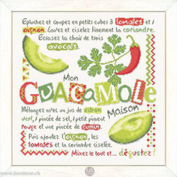 LiliPoints, Grille Gourmandise - Le guacamole (G053)