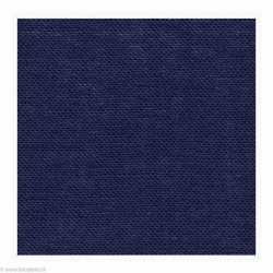 Zweigart, Lin Belfast 12.6 fils/cm bleu foncé (3609-589)