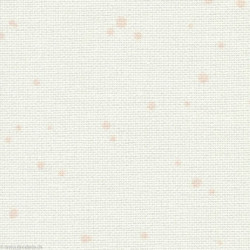 Zweigart, Etamine Murano 12,6 fils/cm splash blanc cassé avec taches roses (3984-1319)