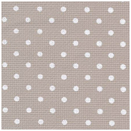 Zweigart, Aïda 20, 8 points/cm beige avec petits points (3326-3189)