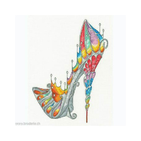 Bothy Threads, kit Shoe art Stained Glass Slipper (BOXSK7)