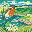 Bothy Thread, kit Long Stitch - Stonechat (BOSSMJ3)