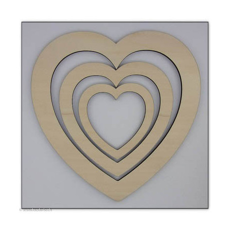 Au Ptit Bonheur, cadre Coeur 15.5cm (CAD0115)