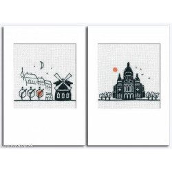 Bonheur des Dames, kit set de deux cartes Paris (BD7532)