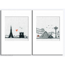 Bonheur des Dames, kit set de deux cartes Paris (BD7533)