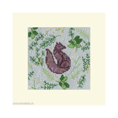 Bothy Threads, kit carte de voeux Scandi Fox (BOXMAS59)