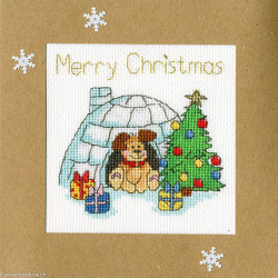 Bothy Threads, kit carte de Voeux Winter Woof (BOXMAS25)