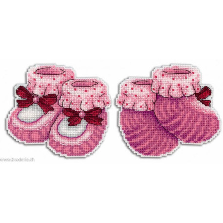 M.P.Studia, kit suspense chaussons roses (SR-264)