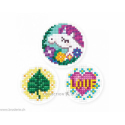 Collection d'Art, kit diamant 3 stickers licorne (CADEDCS002)