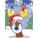 Collection d'Art, kit diamant carte Christmas deer (CADCCF031)