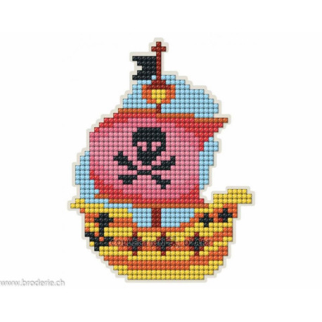 Collection d'Art, kit diamant magnet bateau de pirates (CADCM080)