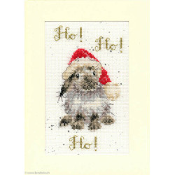 Bothy Threads, kit carte de voeux Ho Ho Ho (BOXMAS49)