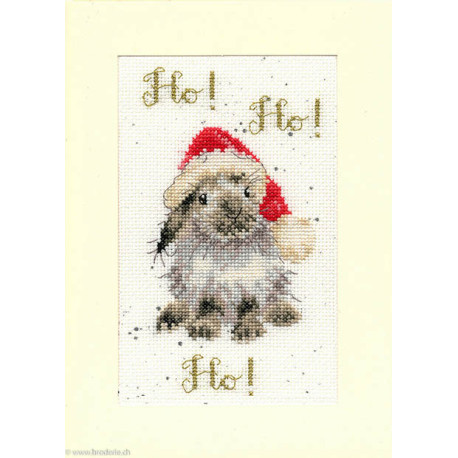 Bothy Threads, kit carte de voeux Ho Ho Ho (BOXMAS49)