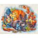 LetiStitch, kit Autumn witha rabbit (SLETIL8998)