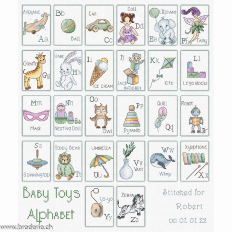 LetiStitch, kit Baby Toys Alphabet (SLETIL8063)