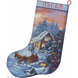 LetiStitch, kit Christmas Eve Stocking (SLETIL8011)