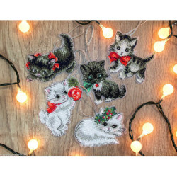 LetiStitch, kit Christmas Kittens suspenses (SLETI987)