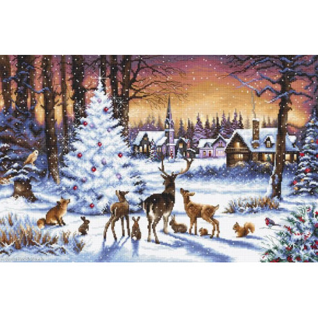 LetiStitch, kit Christmas Wood (SLETI947)