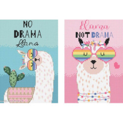 LetiStitch, kit No Drama Llama 2 pièces (SLETIL8044)