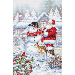 LetiStitch, kit Snowman and Santa (SLETIL8015)