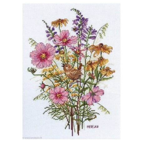 Merejka, kit September Flower and Wren (MEK-197)