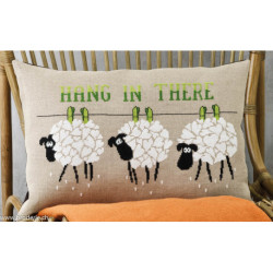 Permin, kit coussin Hang in there (PE83-3321)