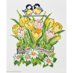 Permin, kit facile Crocus dans un panier (PE92-3449)